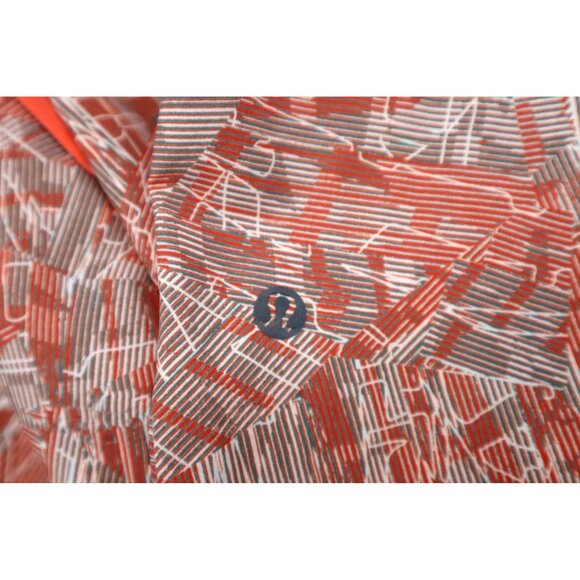 Lululemon Men's Patterned Athletic Board Shorts L Swimming  Elastane Red/White - Picture 2 of 11